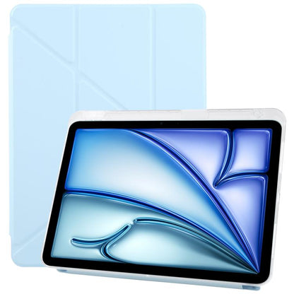 Pour iPad Air 13 2026 / 2025 / 2024 ZGA Genre Series Y-Fold Étui en cuir pour tablette avec porte-stylet (bleu)
