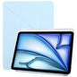 Pour iPad Air 13 2026 / 2025 / 2024 ZGA Genre Series Y-Fold Étui en cuir pour tablette avec porte-stylet (bleu)
