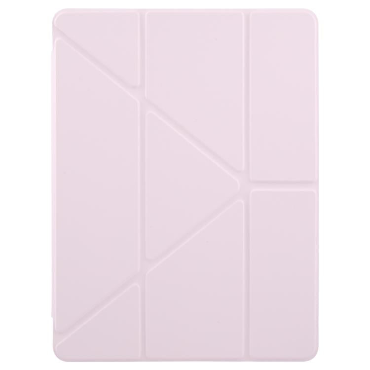 For iPad mini 6 / mini 2024 ZGA Genre Series Y-Fold Leather Tablet Case with Pen Slot(Pink)