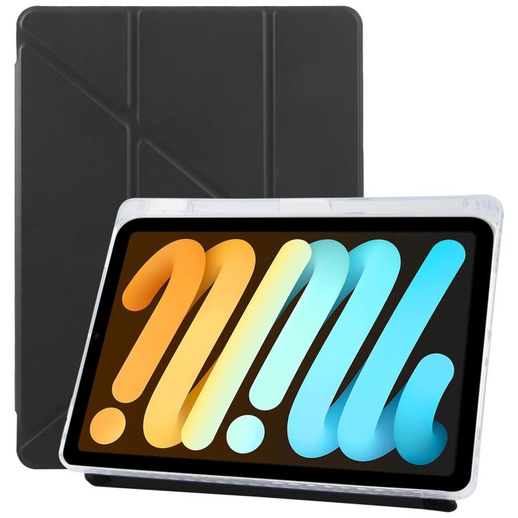 Pour iPad mini 6 / mini 2024 ZGA Genre Series Y-Fold Étui Housse en Cuir avec Fente pour Stylo (Noir)