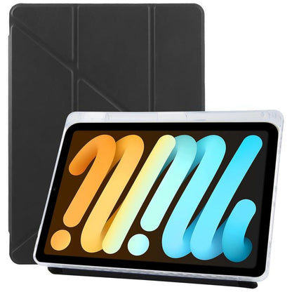 Pour iPad mini 6 / mini 2024 ZGA Genre Series Y-Fold Étui Housse en Cuir avec Fente pour Stylo (Noir)