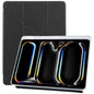 For iPad Pro 13 2025 / 2024 ZGA Genre Series Y-Fold Leather Tablet Case with Pen Slot(Black)