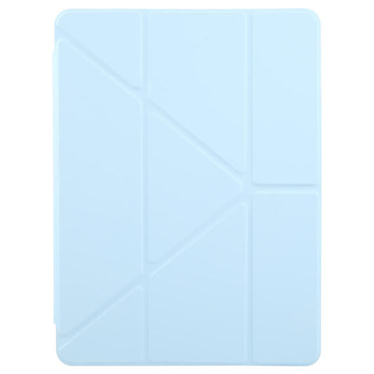 Pour iPad Pro 11 2025 / 2024 ZGA Genre Series Étui tablette en cuir Y-Fold avec fente pour stylet (Bleu)