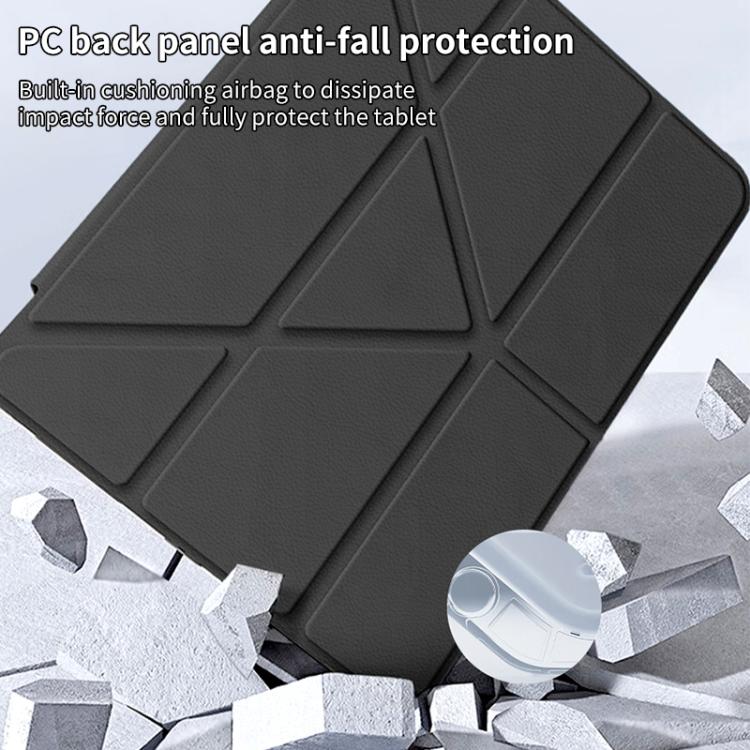 Pour iPad mini 6 / mini 2024 ZGA Genre Series Y-Fold Étui Housse en Cuir avec Fente pour Stylo (Noir)