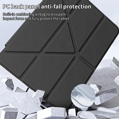 For iPad mini 6 / mini 2024 ZGA Genre Series Y-Fold Leather Tablet Case with Pen Slot(Blue)