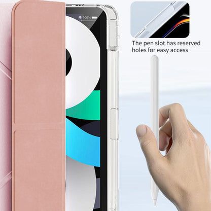 For iPad Air 11 2026 / 2025 / 2024 ZGA Genre Series Y-Fold Leather Tablet Case with Pen Slot(Black)