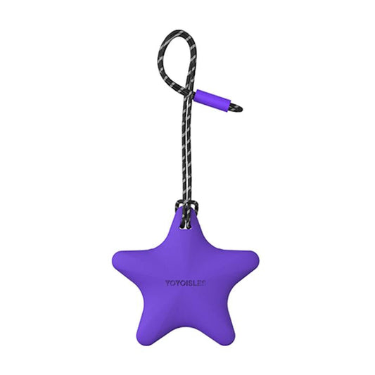 For AirTag 2nd Gen / AirTag 1st Gen YOYOISLES Air Stars Series EVA Keychain Locator Protective Case(Purple)