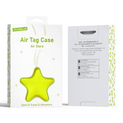 For AirTag 2nd Gen / AirTag 1st Gen YOYOISLES Air Stars Series EVA Keychain Locator Protective Case(Yellow)
