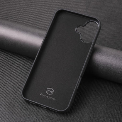 For iPhone 16 Plus Forwenw F5 Series Integrated Card Bag Phone Case(Black)