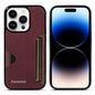 For iPhone 14 Pro Forwenw F5 Series Integrated Card Bag Phone Case(Red)