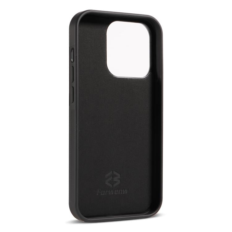 For iPhone 14 Pro Forwenw F5 Series Integrated Card Bag Phone Case(Red)