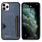 For iPhone 11 Pro Max Forwenw F5 Series Integrated Card Bag Phone Case(Blue)