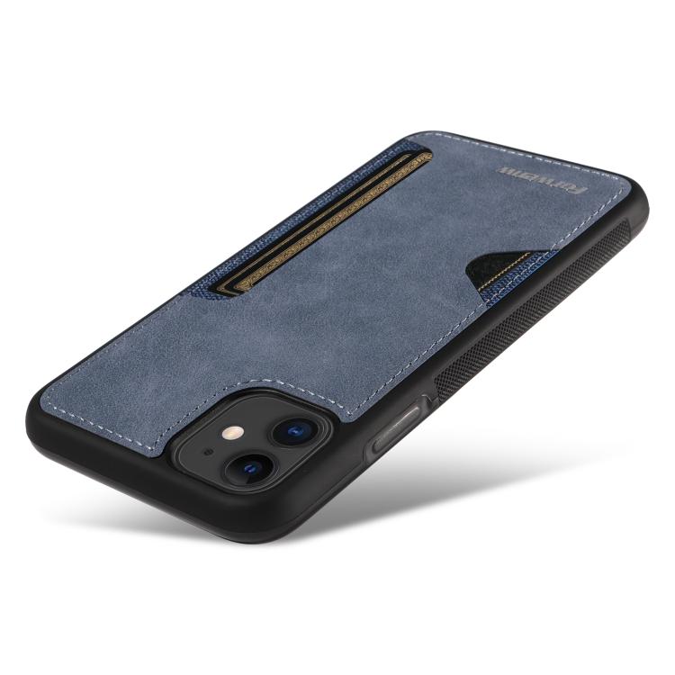 Pour iPhone 11 Étui de Téléphone Forwenw F5 Series avec Porte-Cartes Intégré (Bleu)