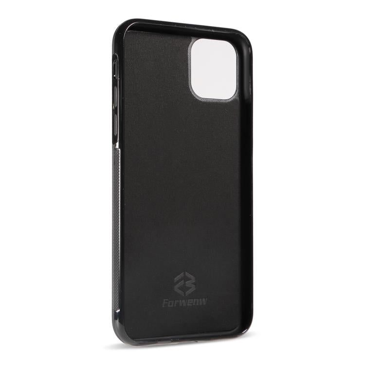 For iPhone 11 Forwenw F5 Series Integrated Card Bag Phone Case(Red)