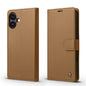 For iPhone 16 Plus Forwenw F6 Series RFID Leather Phone Case(Brown)