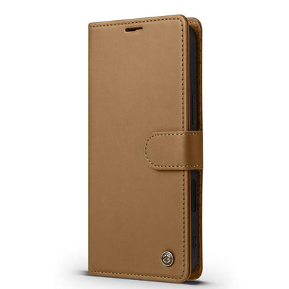 For iPhone 16 Plus Forwenw F6 Series RFID Leather Phone Case(Brown)
