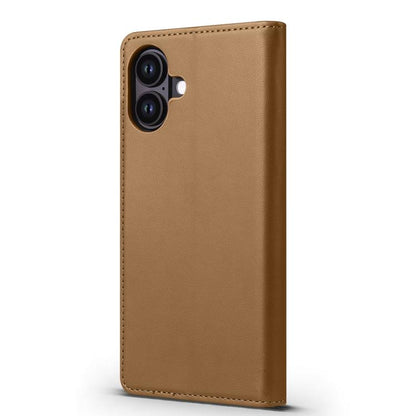 For iPhone 16 Plus Forwenw F6 Series RFID Leather Phone Case(Brown)