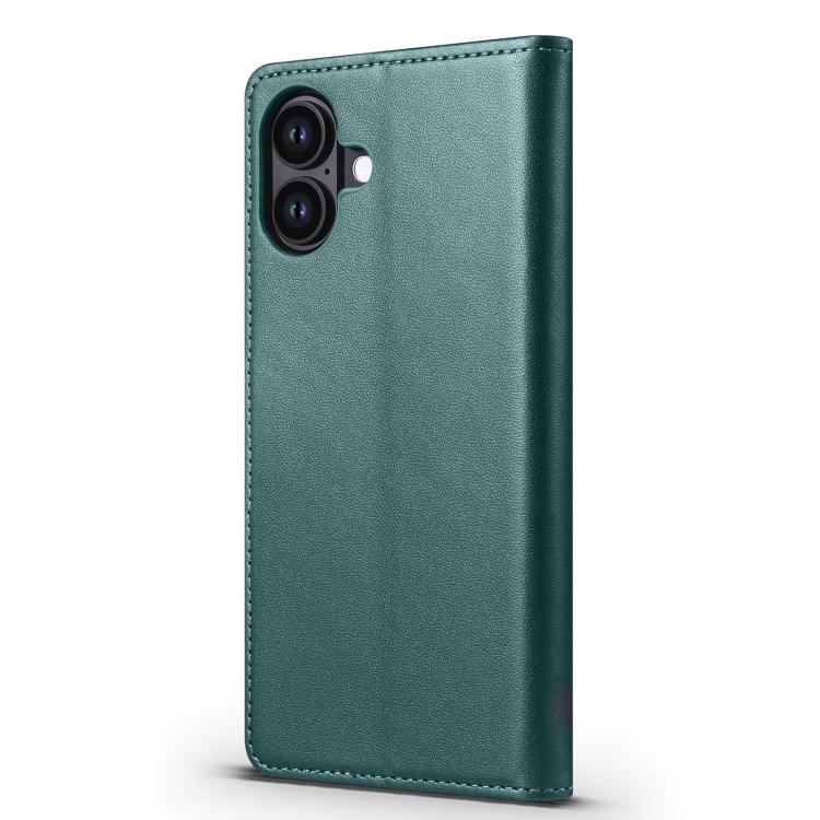 For iPhone 16 Plus Forwenw F6 Series RFID Leather Phone Case(Green)