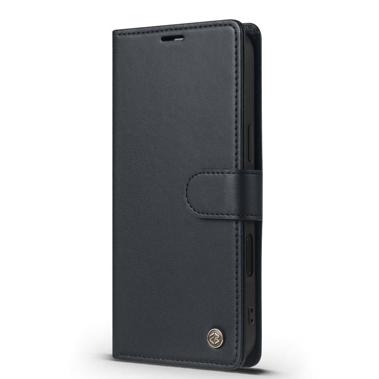 For iPhone 16 Plus Forwenw F6 Series RFID Leather Phone Case(Black)