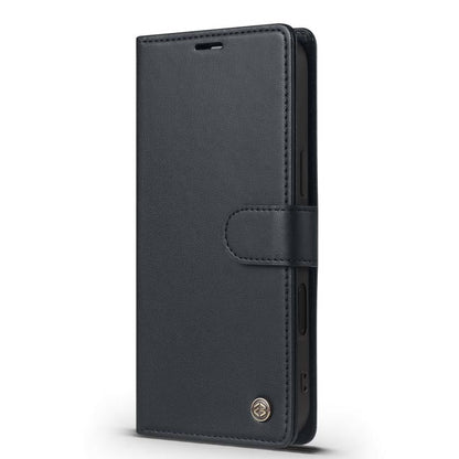 For iPhone 16 Plus Forwenw F6 Series RFID Leather Phone Case(Black)