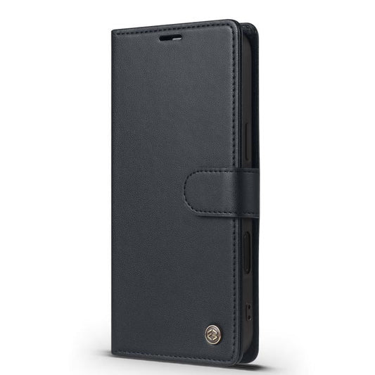 Pour iPhone 16 Plus Étui de téléphone en cuir RFID Forwenw F6 Series (Noir)