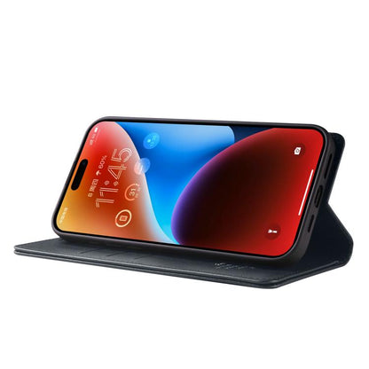 For iPhone 16 Plus Forwenw F6 Series RFID Leather Phone Case(Black)