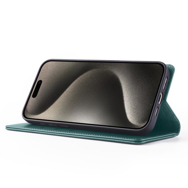 For iPhone 15 Plus Forwenw F6 Series RFID Leather Phone Case(Green)