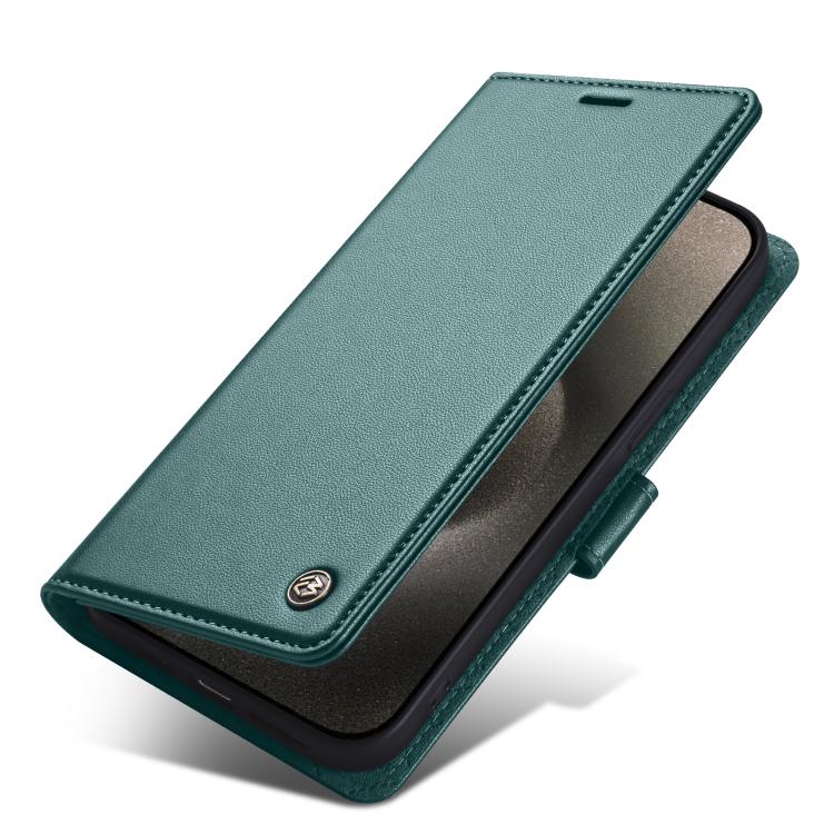 For iPhone 13 Pro Max Forwenw F6 Series RFID Leather Phone Case(Green)