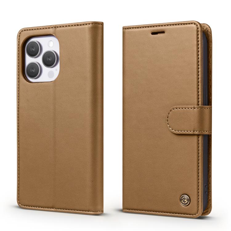 For iPhone 13 Pro Forwenw F6 Series RFID Leather Phone Case(Brown)