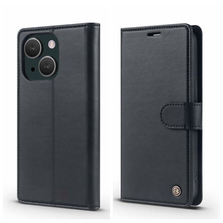 For iPhone 13 Forwenw F6 Series RFID Leather Phone Case(Black)
