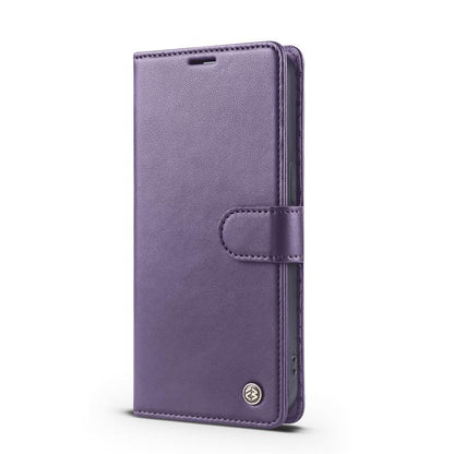 Pour iPhone 13 mini Étui de téléphone en cuir RFID Forwenw série F6 (violet)