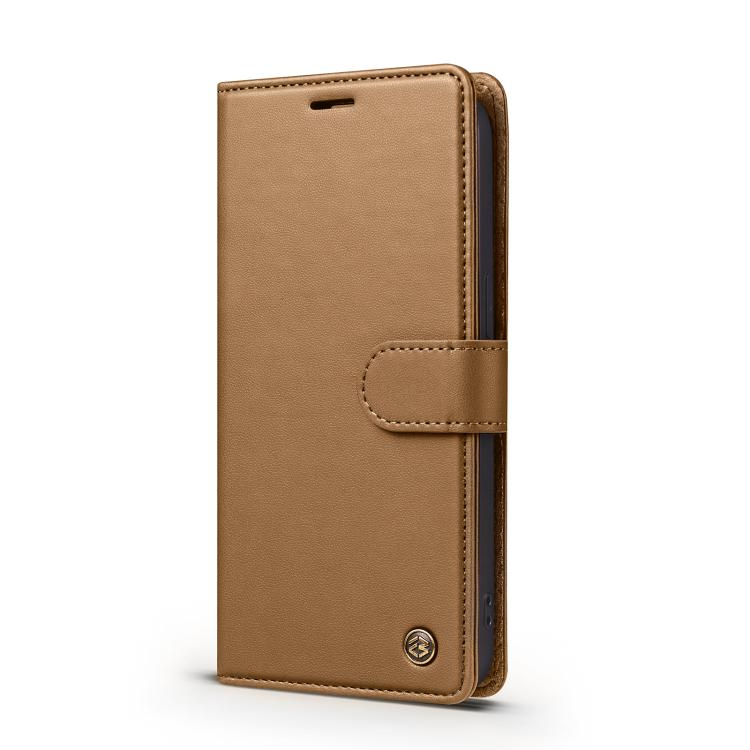 For iPhone 12 Pro Max Forwenw F6 Series RFID Leather Phone Case(Brown)