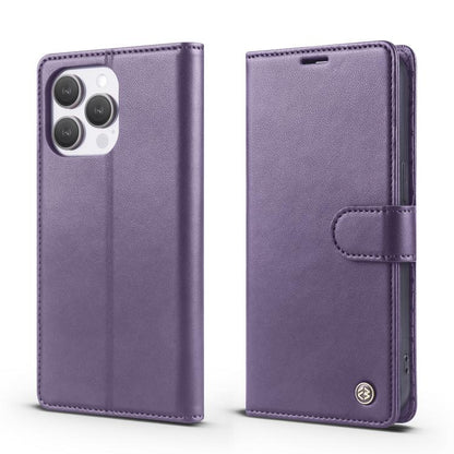 For iPhone 12 Pro Max Forwenw F6 Series RFID Leather Phone Case(Purple)