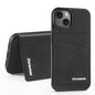 For iPhone 13 mini Forwenw F8 Series 2 in 1 Magnetic Card Slot Leather Phone Case(Black)
