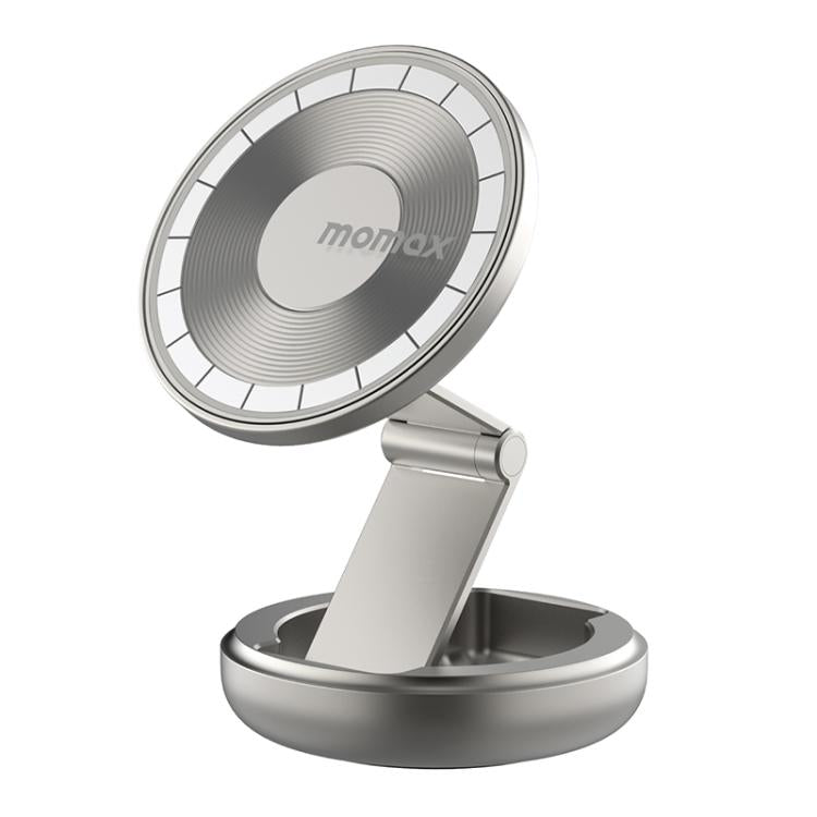 MOMAX CM30 Pac Mount Universal Transparent Magnetic Rotating Car Holder(Titanium Gold)