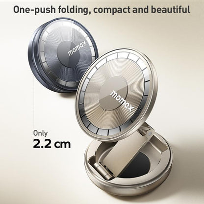 MOMAX CM30 Pac Mount Universal Transparent Magnetic Rotating Car Holder(Titanium Gold)