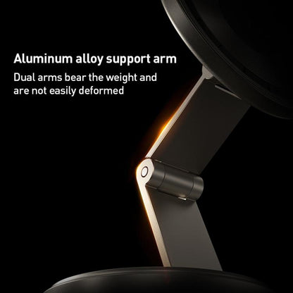 MOMAX CM30 Pac Mount Universal Transparent Magnetic Rotating Car Holder(Titanium Gold)