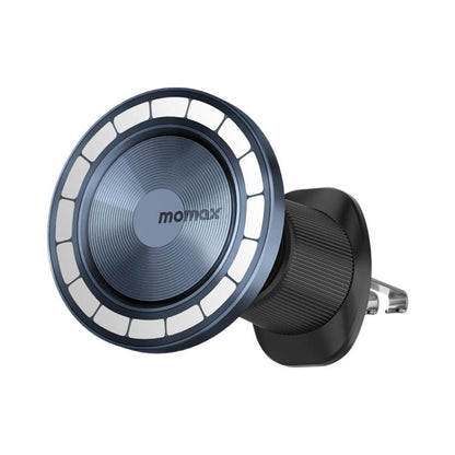 MOMAX CM35 1-Move Relaxaire Aluminum Alloy Magnetic Car Aromatherapy Holder(Dark Grey)
