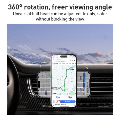 MOMAX CM35 1-Move Relaxaire Aluminum Alloy Magnetic Car Aromatherapy Holder(Titanium Gold)