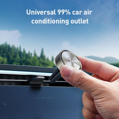 MOMAX CR12 1-Car Relaxaire Small Ring Aluminum Alloy Air Outlet Aromatherapy(Titanium Gold)