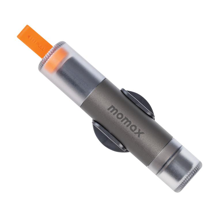 MOMAX CR11E Couteau de ceinture de sécurité portable et marteau de sécurité d'urgence 2 en 1 pour voiture (gris)