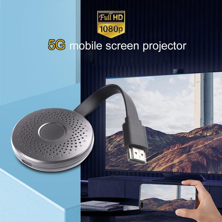 Measy A30 1080P HD HDMI Phone Wireless Screen Projector For PC / Phone(Grey)