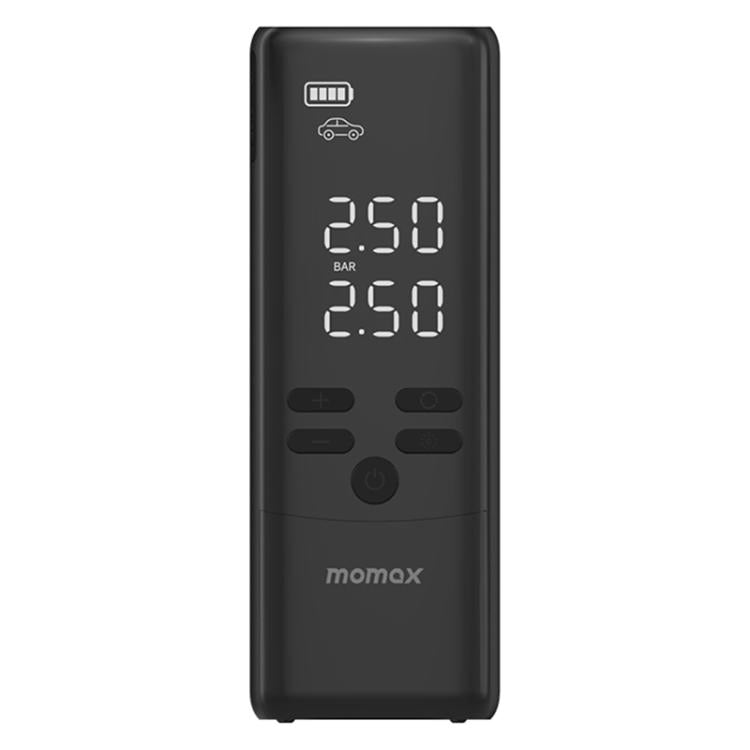 MOMAX CR16D 1-Move Support Car Digital Display Portable Smart Electric Wireless Air Pump(Black)
