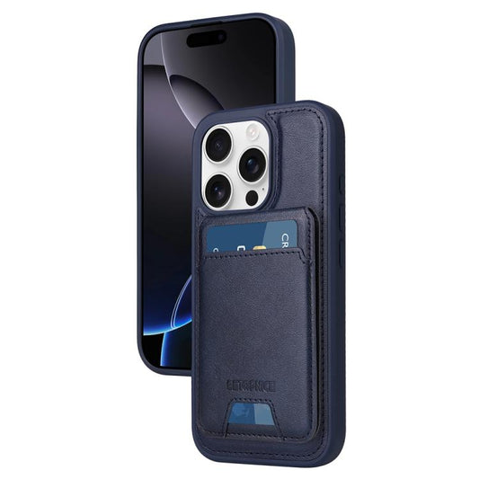 Pour iPhone 16 Pro, étui portefeuille MagSafe détachable à rabat vertical BETOPNICE (bleu)