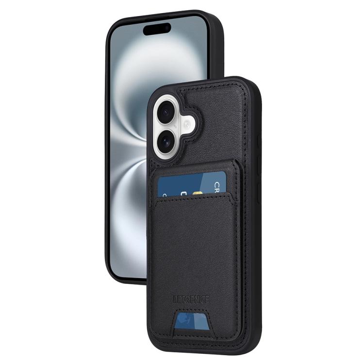 For iPhone 16 BETOPNICE Vertical Flip Detachable MagSafe Wallet Phone Case(Black)