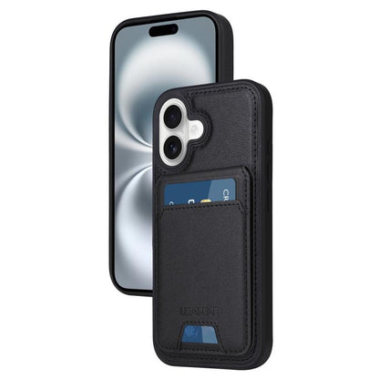 For iPhone 16 BETOPNICE Vertical Flip Detachable MagSafe Wallet Phone Case(Black)