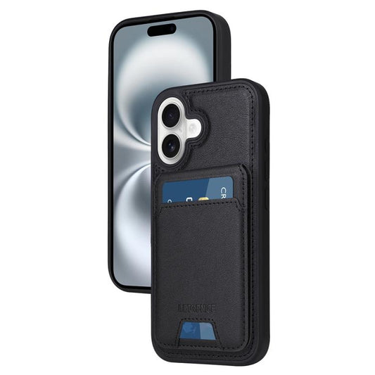 Pour iPhone 16 Étui portefeuille MagSafe détachable à rabat vertical BETOPNICE (Noir)