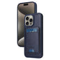 Pour iPhone 15 Pro Max BETOPNICE Étui portefeuille MagSafe détachable à rabat vertical (Bleu)