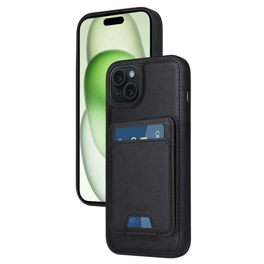 For iPhone 15 Plus BETOPNICE Vertical Flip Detachable MagSafe Wallet Phone Case(Black)