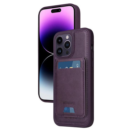 Pour iPhone 14 Pro Max BETOPNICE Étui portefeuille MagSafe amovible à rabat vertical (violet)